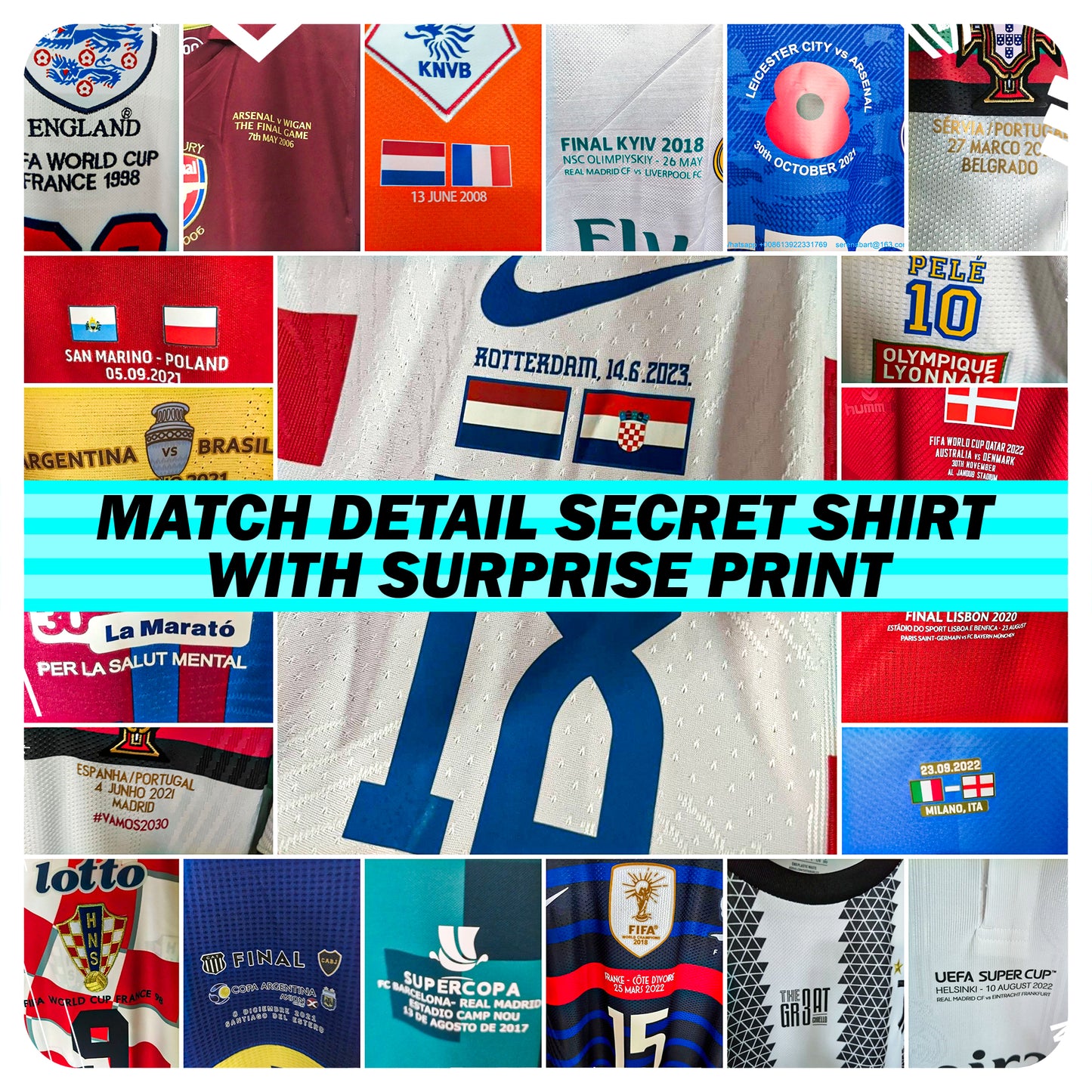 Match Detail Secret Shirt With Surprise Print